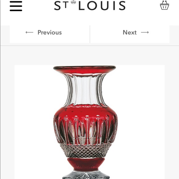 Saint Louis Tommy Crystal Vase - Picture 1 of 6
